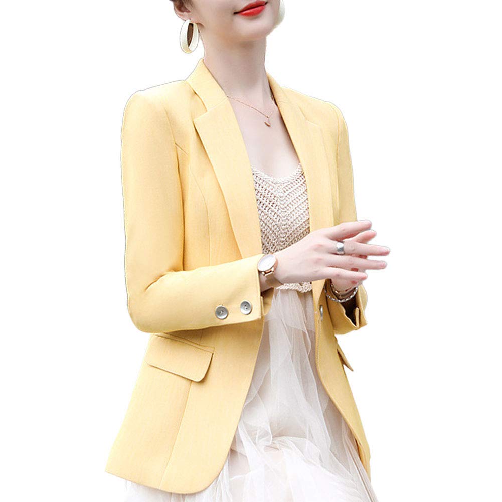 Blazer Femme FWAY Manches Longues Élégant - Veste Costume Slim Fit Bureau Et Affaires