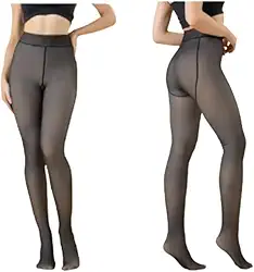 Meia Calça Translucida Térmica Forrada De Pelúcia Super Quente Com Pé Marca Appari