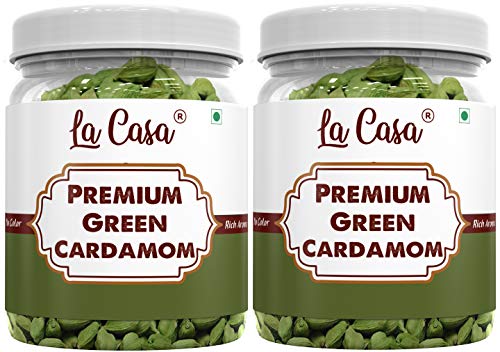 Image of La Casa Premium Green Cardamom /Elaichi | Combo Pack of 2 | Natural | Vegan | 200g |