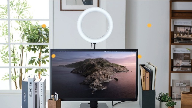 Amazon.co.jp: エレコム LEDリングライト リングライト 照明 VESA穴