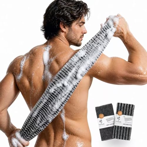 Yiclick Exfoliating Body Scrubber, Back Scrubber for...