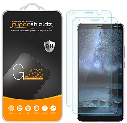 Supershieldz (2 Pack) Designed for Nokia 9 and Nokia 9 PureView Tempered Glass Screen Protector, Anti Scratch, Bubble Free