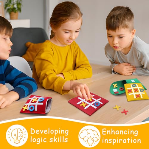 Tic Tac Toe Juego de Mesa Mini 48 Piezas miniatura 6