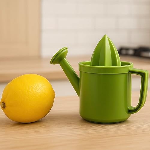 Miniatura 5 de Regadera exprimidor de cítricos, prensa manual de limón sin BPA con boquilla a prueba de fugas, apto para lavavajillas, compacto para campamento y
