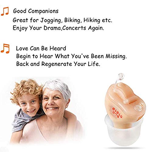 LAIWEN Hearing Amplifier Invisible Mini CIC Sound Voice Amplifier with Volume Adjustment & Feedback Cancelling, in The Ear Hearing Assistance for Elder and Adult - Thumbnail 6