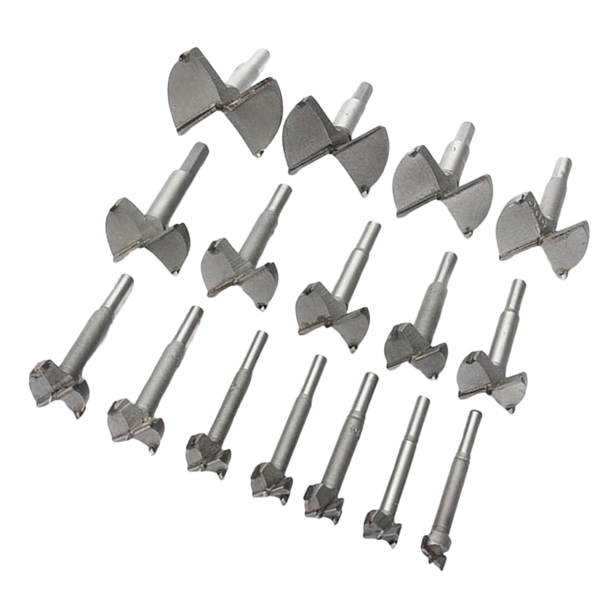 ARTIBETTER 16pcs Drill Bit Power Tools Woodworking Hole Cutter Kit Positioning Plate Carbide Drill Bits for Wood Designed for and Easy