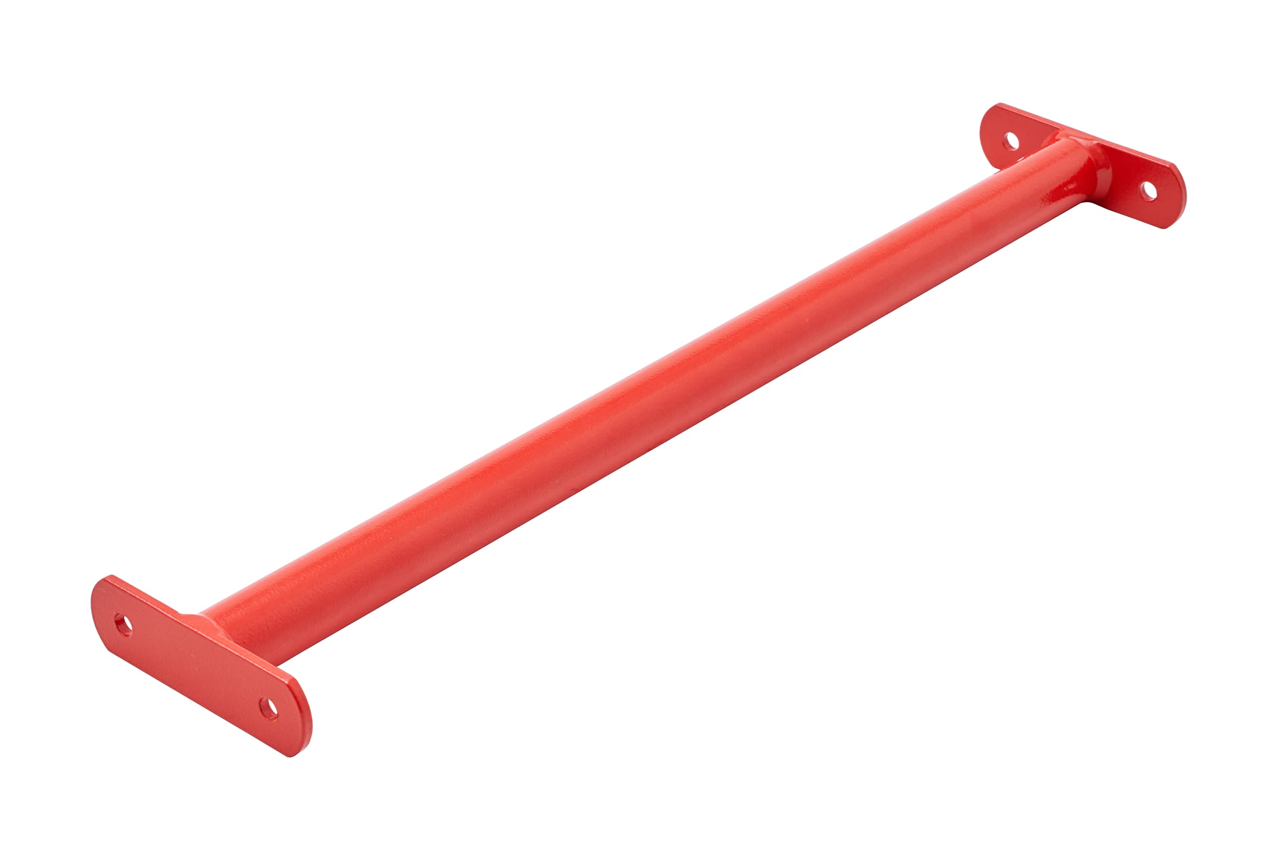 Reckstange Turnstange Gymnastikstange Metallstange (90 cm Rot) Reck aus Stahl zum Befestigen am Schaukel oder Klettergerüst auch als Gymnastik oder Turnstange auch für öffentliche Spielplätze