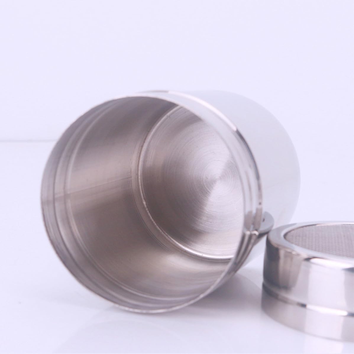 3pcs Stainless Steel Sugar Shaker for Flour and Icing, Size L