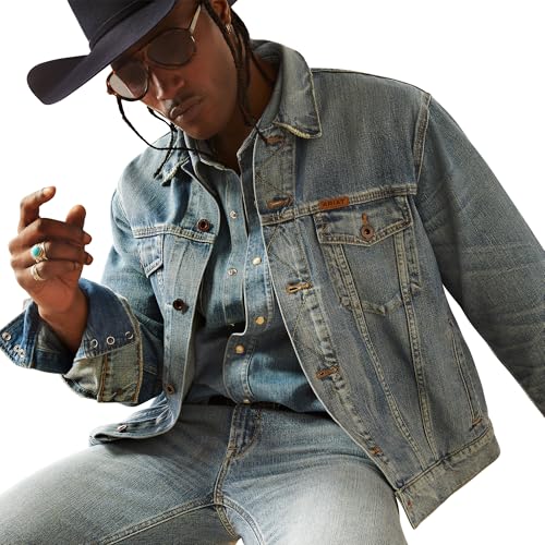 Ariat Men's Yellowstone Hometown Denim Jacket4