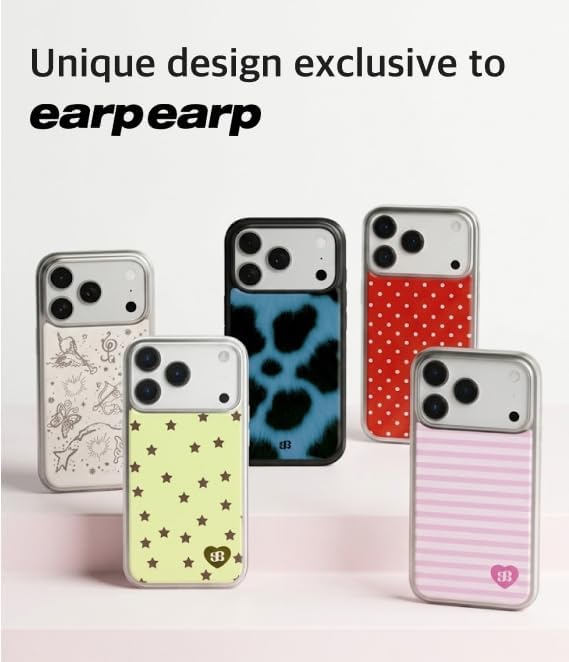 Magnetic for iPhone 17serise Case, Thin Slim Anti-Scratch Soft TPU Bumper Shockproof Rubber Protection, Drop Protectiom, Cute Design(Compatible with Mag-Safe) (Orora Sand, iPhone 17 Pro)