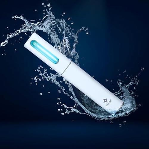 EKAZA Caneta UV Íon Negativo Esterilizadora Desinfetante, Recarregável, Superfícies, Líquidos e Obje