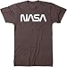 Trunk Candy Men's Vintage NASA White Worm Logo Modern Fit Tri-Blend T-Shirt