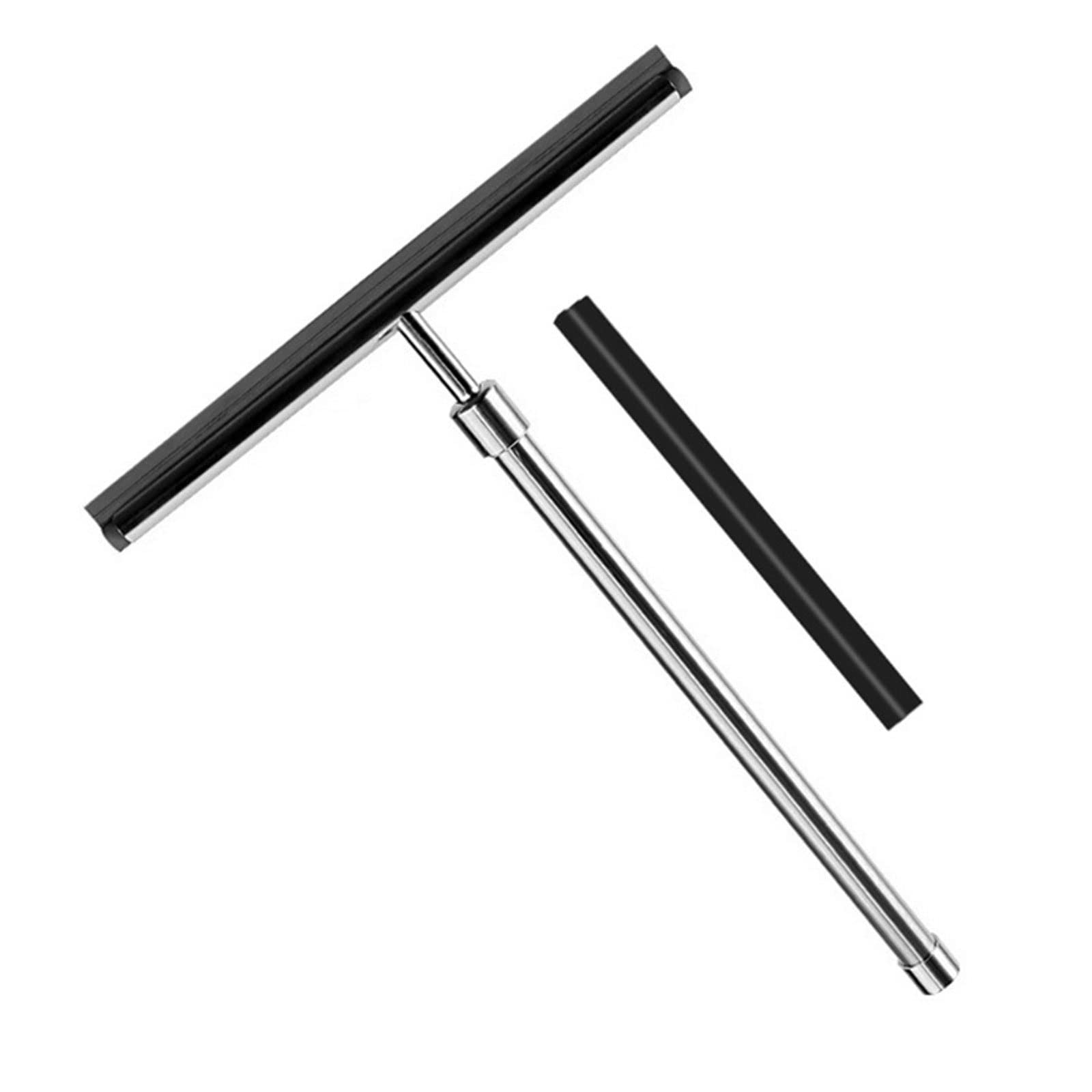 JINGYAN Ściągaczki prysznicowe Telescopic Shower Squeegee Window Glass Wiper Scraper with for Bathroom Kitchen Car