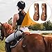2 pcs Equestrian Whip Holster Belt Loop, Soft PU Leather Belt Whips Holder Bullwhip Whip Loop with 2 Snaps for Lasso Rope/Horse Riding Whips/Crops Belt/Clothing Accessories(Color:Brown)