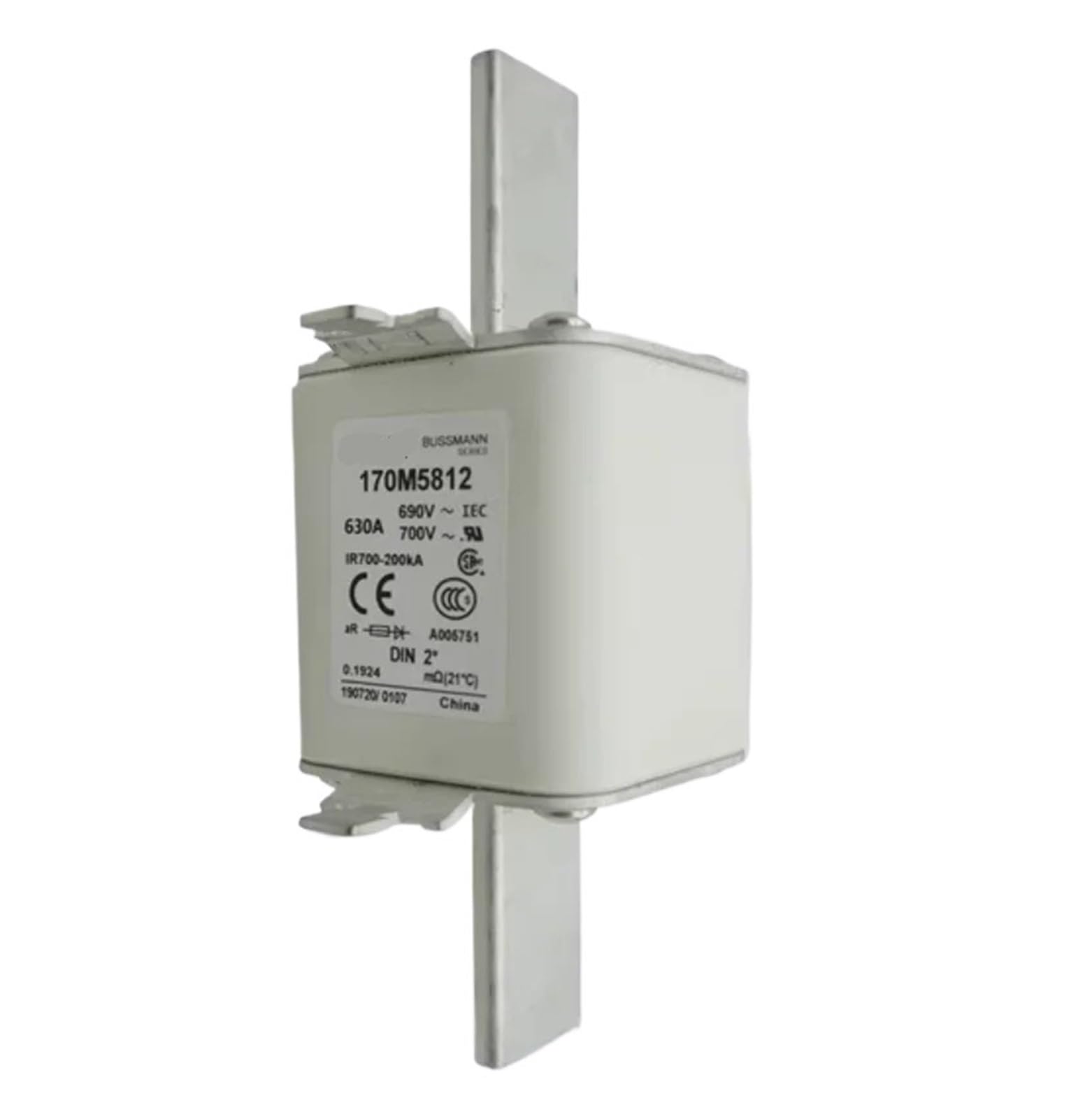 Fusible Puman 170m5809 robuste pour armoire électrique générale