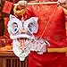 Chinese New Year Lantern Kit, PP 24x16x29cm Lion Dance Holiday Decoration Spring Festival Lantern for Party, School, Restaurant, Home, Parade, Living Room