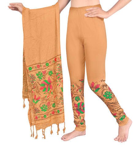 Bandhani Printed Leggings with Dupatta 