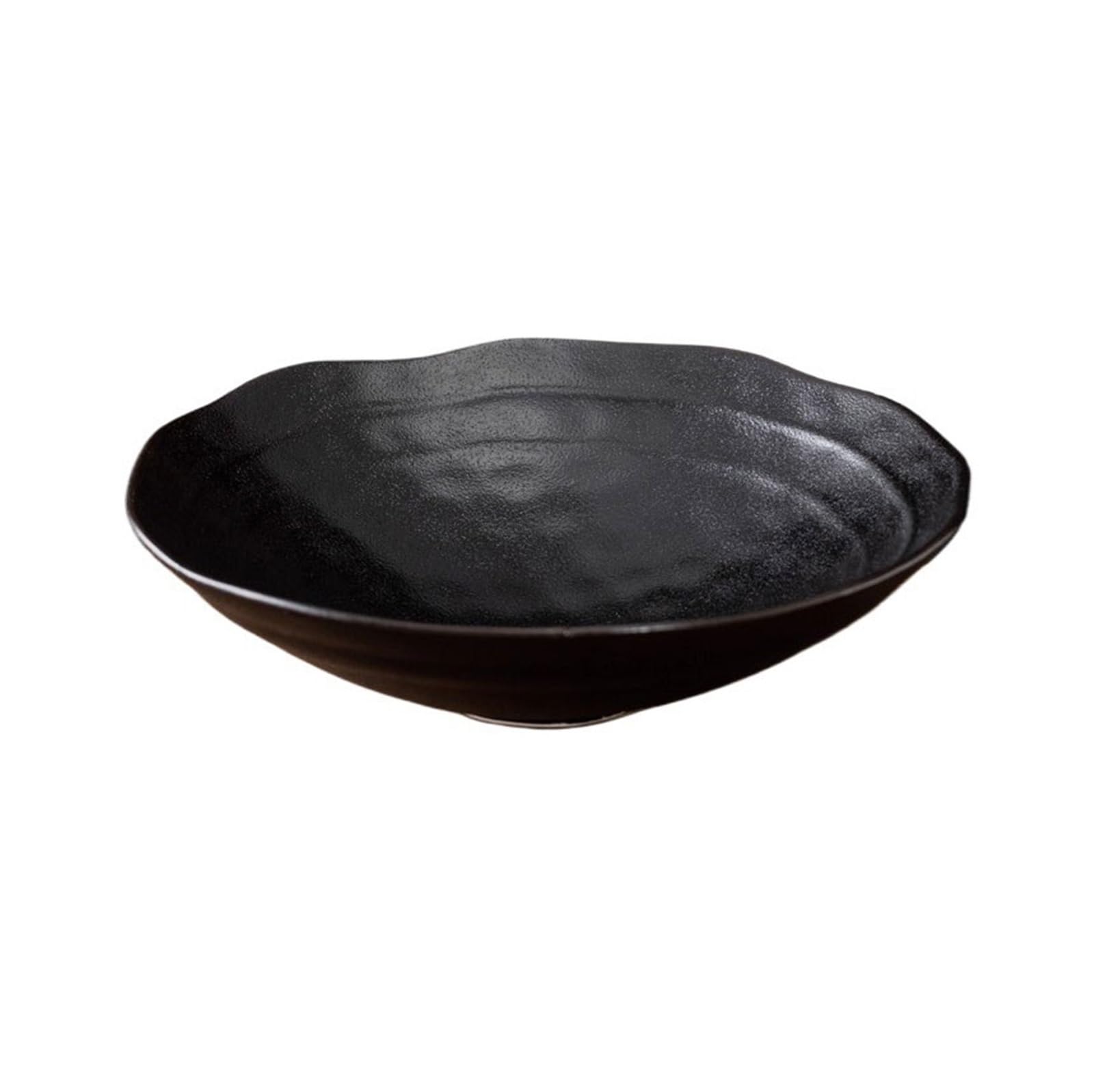 Shallow Flower Bowl Gardening Tray Chinese Frosted Ceramic Flower Saucer
