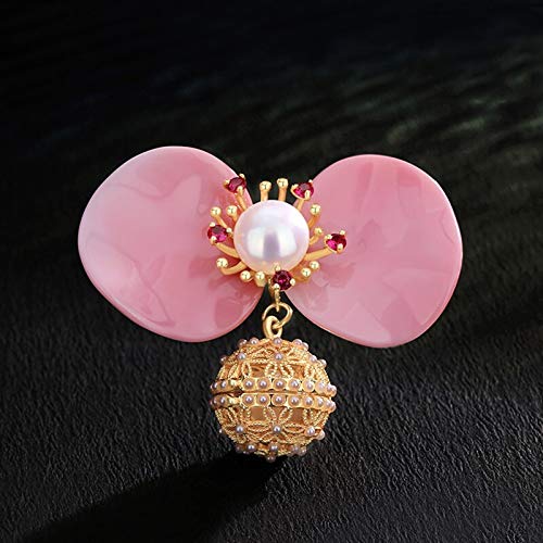 Broches pour femmes coquille de conque et perle d'eau douce - 4