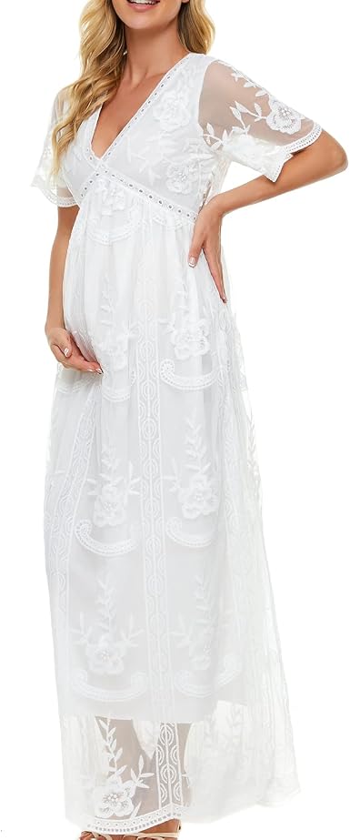 Maternity Dress for Photoshoot Lace 