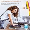 1oz Fine Light Sewing Machine Oil and Cleaning Kit, Includes Needle Tip Applicator & Dual-Ended Brush, Home & Industrial Mineral Sewing Machine Oil and Lubricant for Textile Machinery, by OAIEGSD