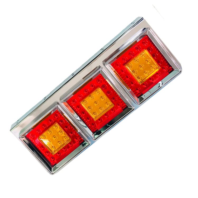 トラック3連テールランプ24v Amazon | 24Vトラック用テールランプ3連 LED 日野 テール