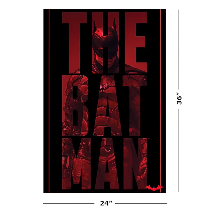 The Batman ポスター Amazon.com: The Batman - Movie Poster (Type Cutaway) (Size