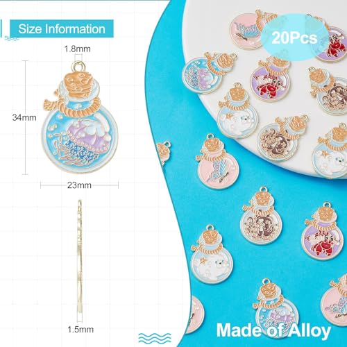 Stiesy 20Pcs 5 Styles Enamel Wishing Bottle Charms Pendants Cute Animal Charm Kawaii Crab Dog Octopus Charms for DIY Crafts Gift Jewelry Making - Image 2