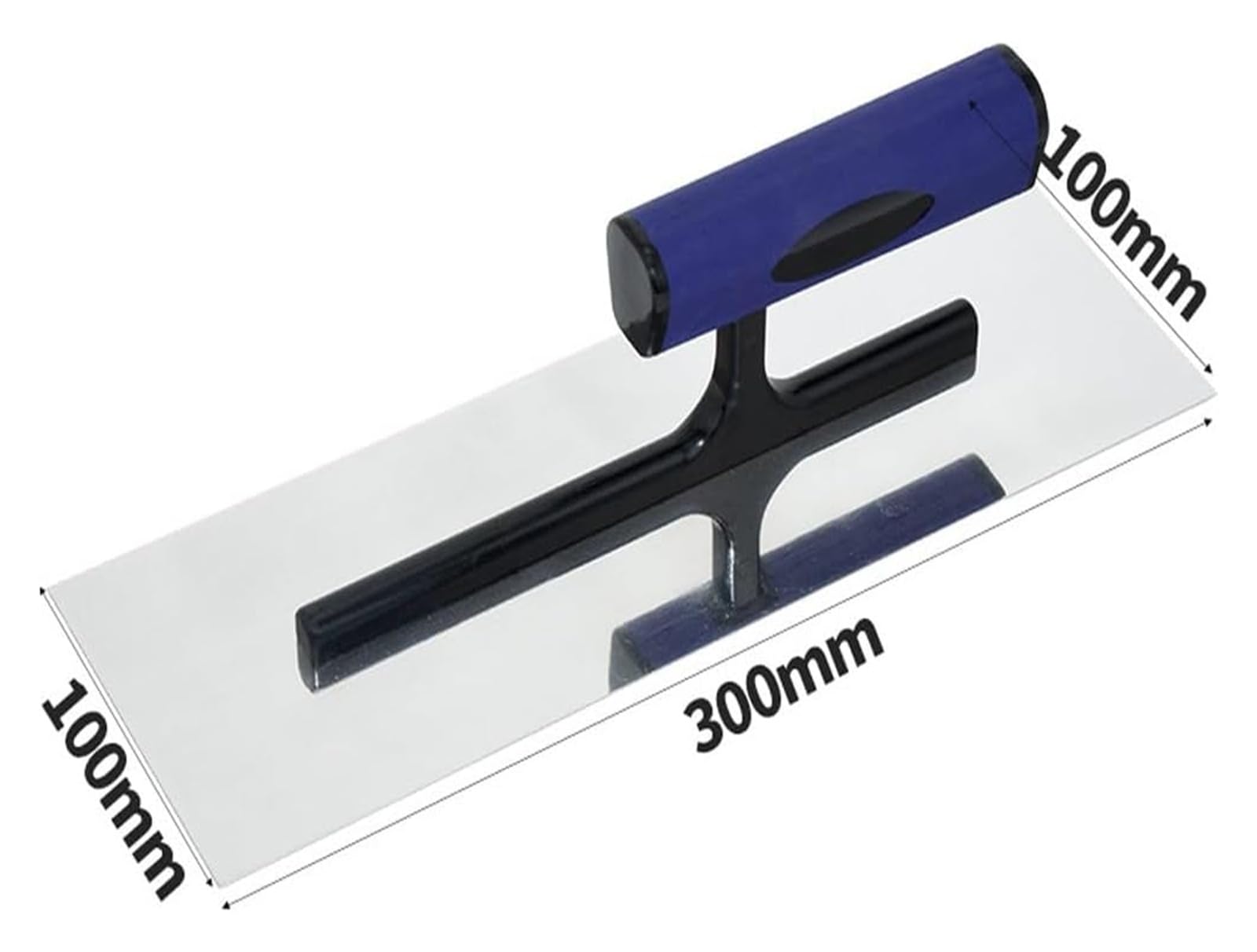 Cazzuola per cemento, con impugnatura morbida, in cemento, cartongesso, intonacatura, piastrelle, muratura, costruzione di utensili manuali(Blue,L)
