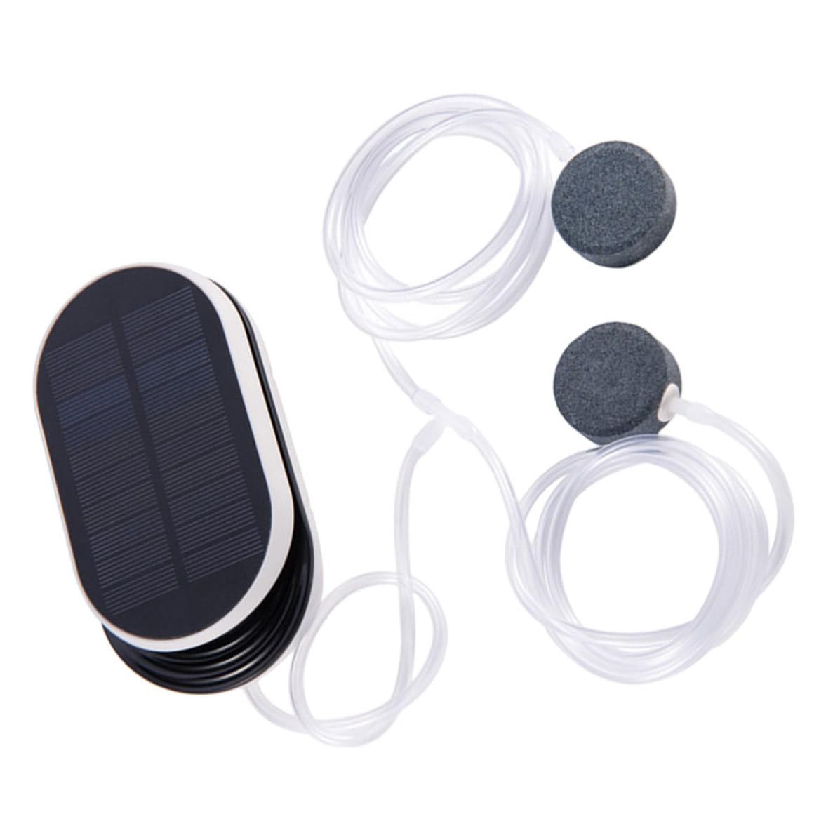 Pompa di Ossigeno Solare per Laghetto Batteria 3600mah, Aeratore Portatile in Plastica, per Pesci Ornamentali e Acquari da Esterno