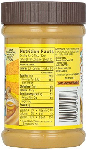 Image of Skippy Peanut Butter, Honey Creamy, 15 oz