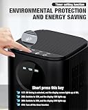 Homtronics 1700ml Dehumidifier, 24H Timer, Auto Shut off bedroom dehumidifier for Home, 7-Color LED Lights, Ultra-Quiet Dehumidifier for Bedroom, Bathroom, RV, Office, damp absorber（Black） - Image 4