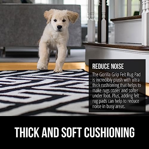 Non-Slip Rug Pad for Area Rugs and Hardwood Floors - 5x7 FT, 1/8” Thick