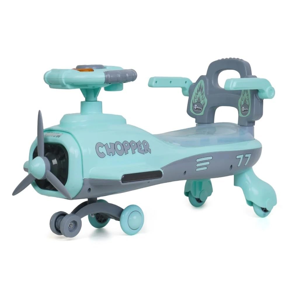 JoyRide Chopper Car Non Battery Operated Ride On for Kids Age 2+ Green-image-1