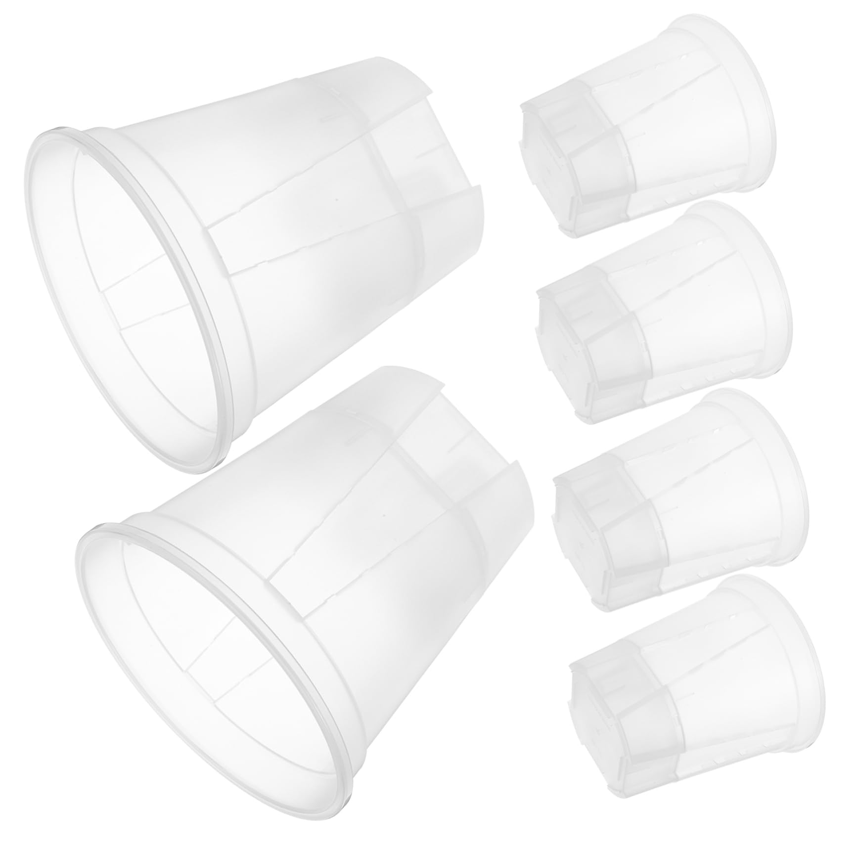6pièces Pots De Fleurs Transparent avec Drainage Automatique Pots De Plantes pour Intérieur pour Orchidées Et Plantes Intérieur