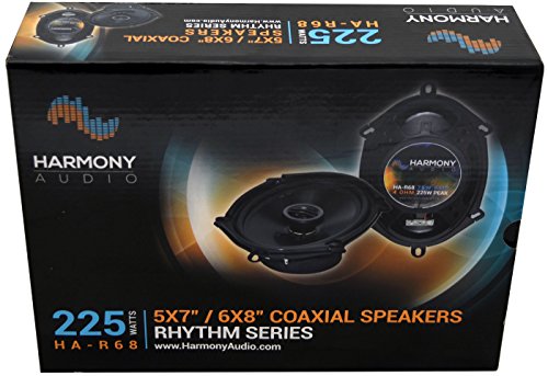 Harmony Audio Bundle Compatible With 1988-1994 GMC Sierra (2) HA -R46 4x6 New Factory Speaker Replacement Upgrade Package 120W Speakers With HA-724500 Factory Speaker Replacement Harness
