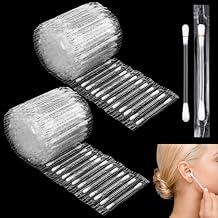 Hoolerry 200 Pcs Piercing Aftercare Swabs Disposable Individually Packaged Saline Solution Swabs for Hole Cleaner, Keloid Bump Removal, Nose Piercing Bump
