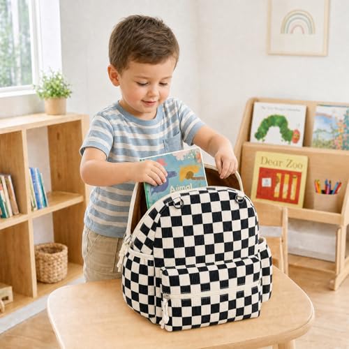 Image of Corduroy Toddler Backpack for Boys & Girls, Kids Backpacks