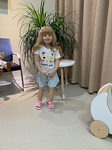Muñeca Reborn Toddler 98cm Realista Articulada miniatura 5