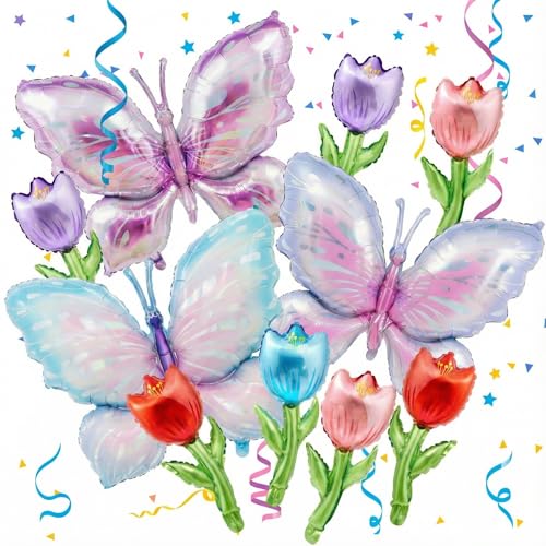 Ballons en forme de papillon pour réussir votre décoration de fête sans éclatement