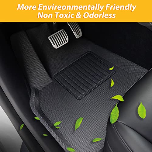 Carqiwireless Floor Mats All Weather For Tesla Model Y 2021 2022 2023 Accessories Car Trunk Mat Black #TOP2