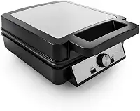 Forno de Pizza Elétrico com Máquina de Waffles - 5 Temperaturas, Faz 4 Waffles, 110V/220V (127V)