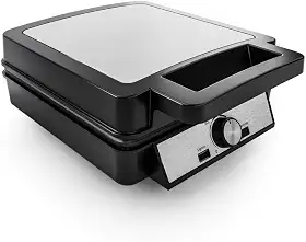 Forno de Pizza Elétrico com Máquina de Waffles - 5 Temperaturas, Faz 4 Waffles, 110V/220V (127V)