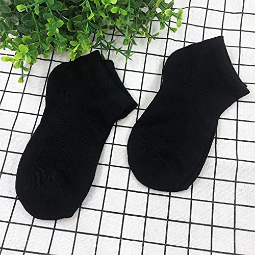 Image of Jamegio 20 Pairs kids Low Cut Athletic Ankle Socks Little Boys Girls Ankle Cotton Socks Half Cushion Low Cut Socks
