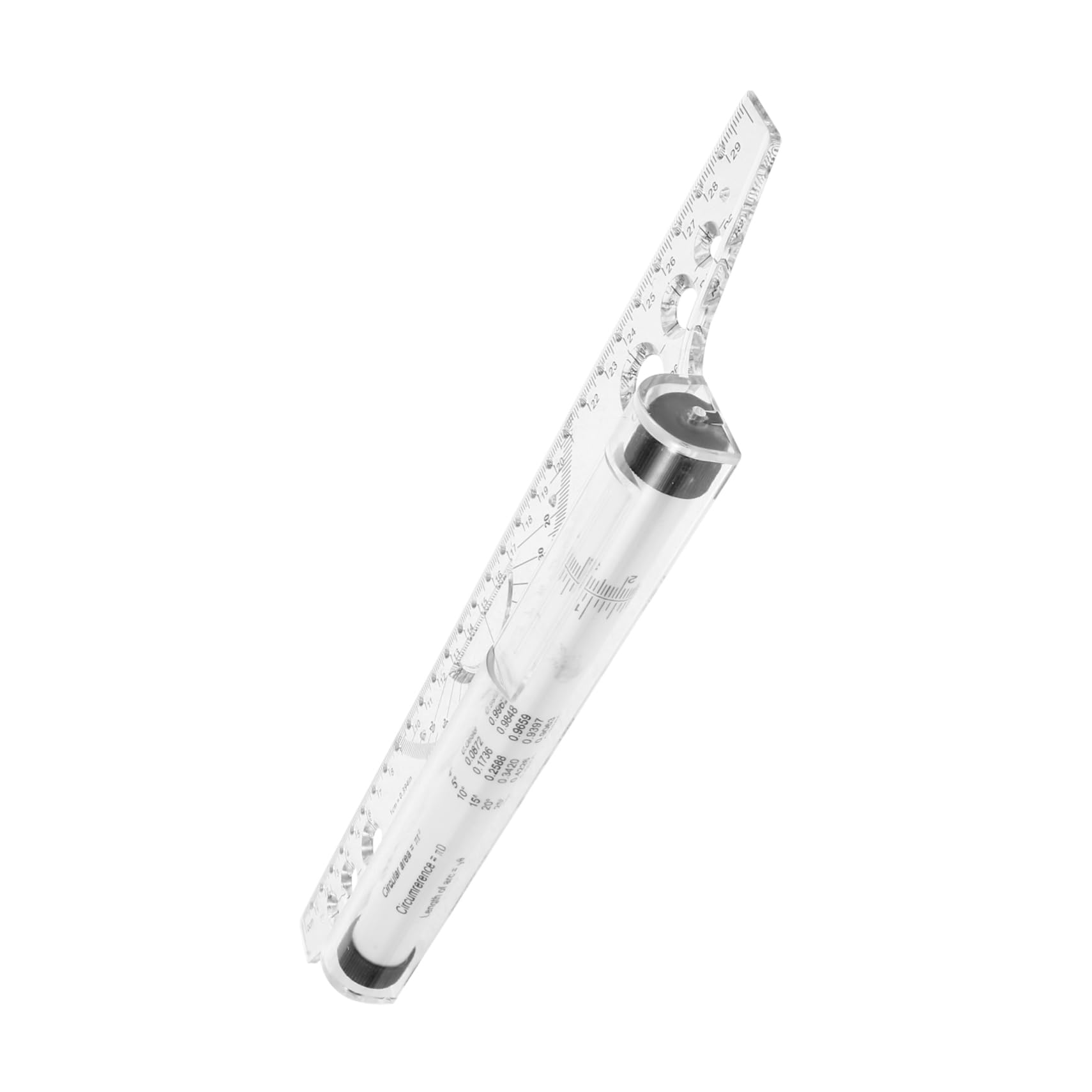 Uonlytech 5 Pièces règle parallèle règle du mètre de dessin polyvalente roulante souple d'architecte outil de durable souverain parallèle Plastique blanche