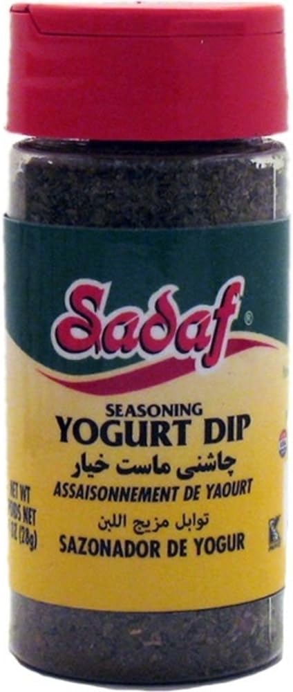 Sadaf Yogurt Dip Mix- Seasoning mix for Cooking - Persian Grocery - Kosher - 1 Oz Bottle