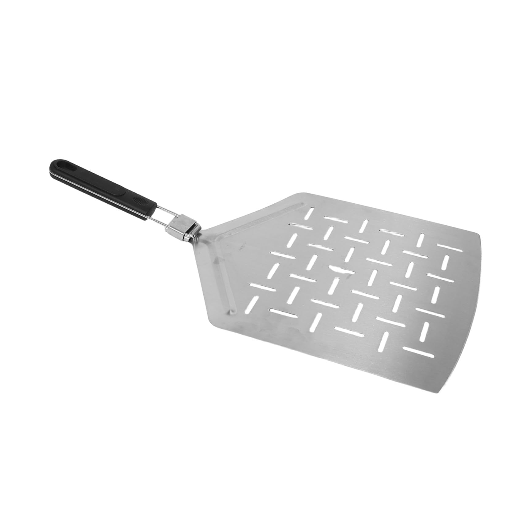 IMIKEYA Perforierter Pizzaschieber 33cm aus Edelstahl Großer Rechteckiger Pizzaschieber mit Klappbarem Ergonomischem Griff für Pizza und Brotbackaufgaben