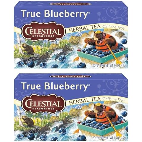 Celestial Seasonings Herb Tea True Blueberry 20 Bag (Pack of 2) Cover