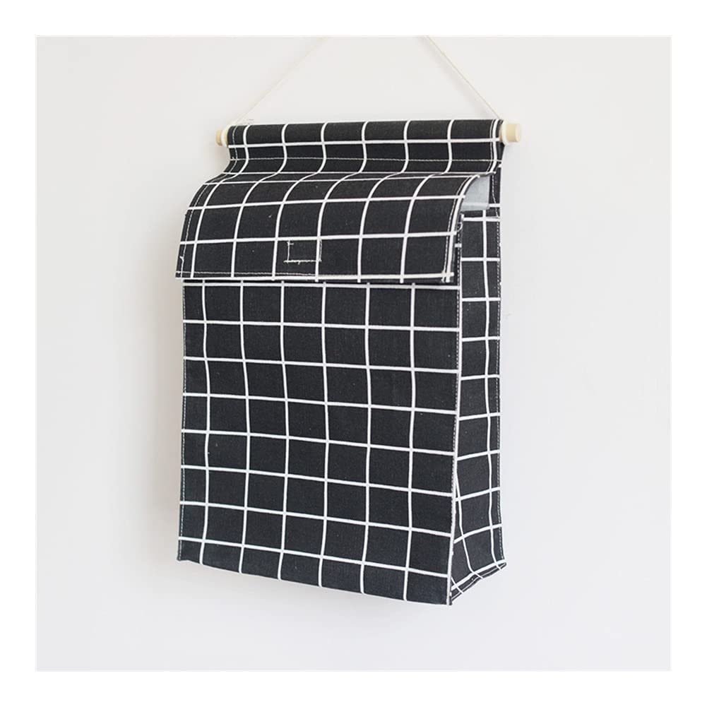 Sacchetto di stoccaggio montato a parete grande capacità sopra la porta Bagno da parete Appeso sacchetto di immagazzinaggio con coperchio in cotone Blocking sacchetto di stoccaggio sacchetto di blocco