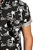 Tipsy Elves Black Monochrome Moonlight Hawaiian Sh... #3